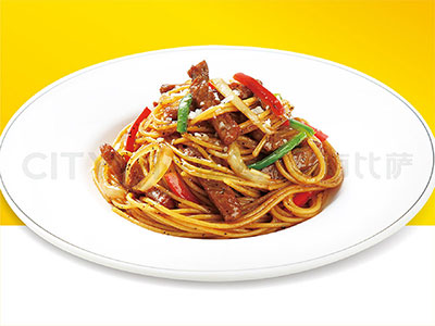 罗马风情黑椒牛柳意面