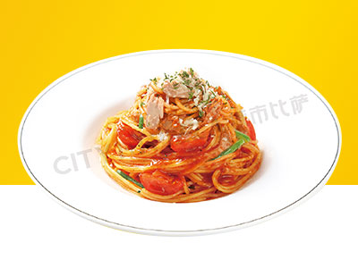 蒜香金枪鱼番茄意面